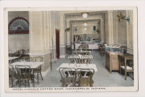 IN, Indianapolis - Hotel Lincoln Coffee Shop Interior - Edw Meredith postcard -