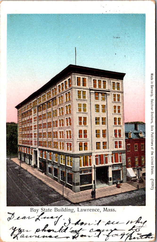 MA, LAWRENCE - Bay State Bldg - copper tinted windows - Reichner Bros #14843 pos