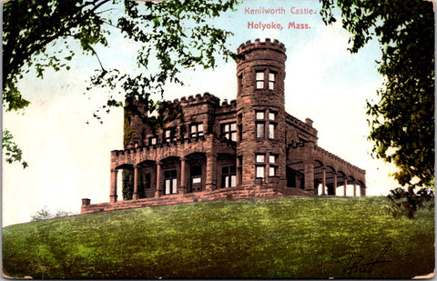 MA, HOLYOKE - Kenilworth Castle close up postcard - D06189