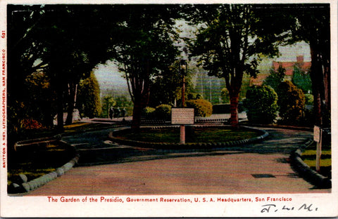 CA, San Francisco - Government Reservation, USA Headquarters postcard - D08136