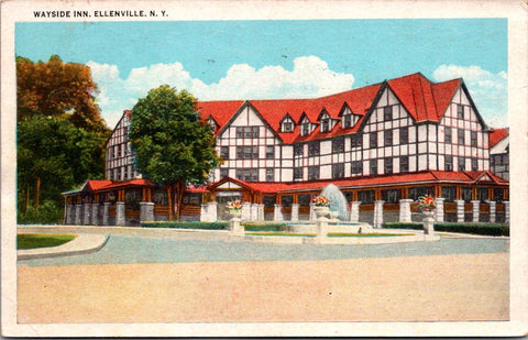 NY, ELLENVILLE - Wayside Inn postcard - D17125