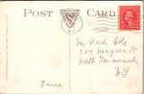 NY, GLENS FALLS - Concrete bridge over Hudson, from side postcard - D17246