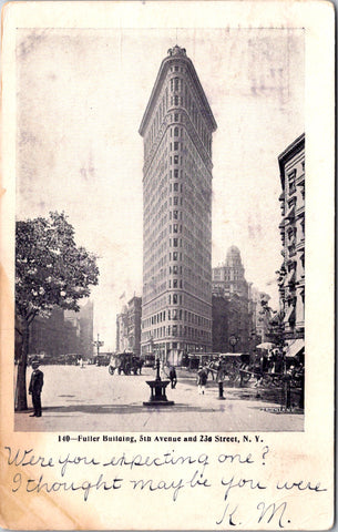 NY, NEW YORK CITY - Fuller building (before it was Flat Iron) postcard - D17282