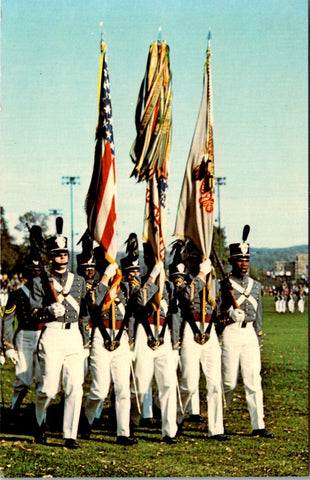 NY, WEST POINT - Military Academy Cadet Color Guard closeup postcard - D18154