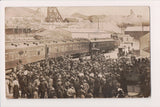 MO, KANSAS CITY - Tonopah & Goldfield rail car, crowd, band etc RPPC - D18156