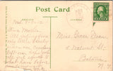 NY, Conesus Lake - Old Log Cabin erected 1779 postcard - DG0015