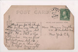 PA, Philadelphia - Ago vs Phil fraternities reception RPPC postcard - DG0022