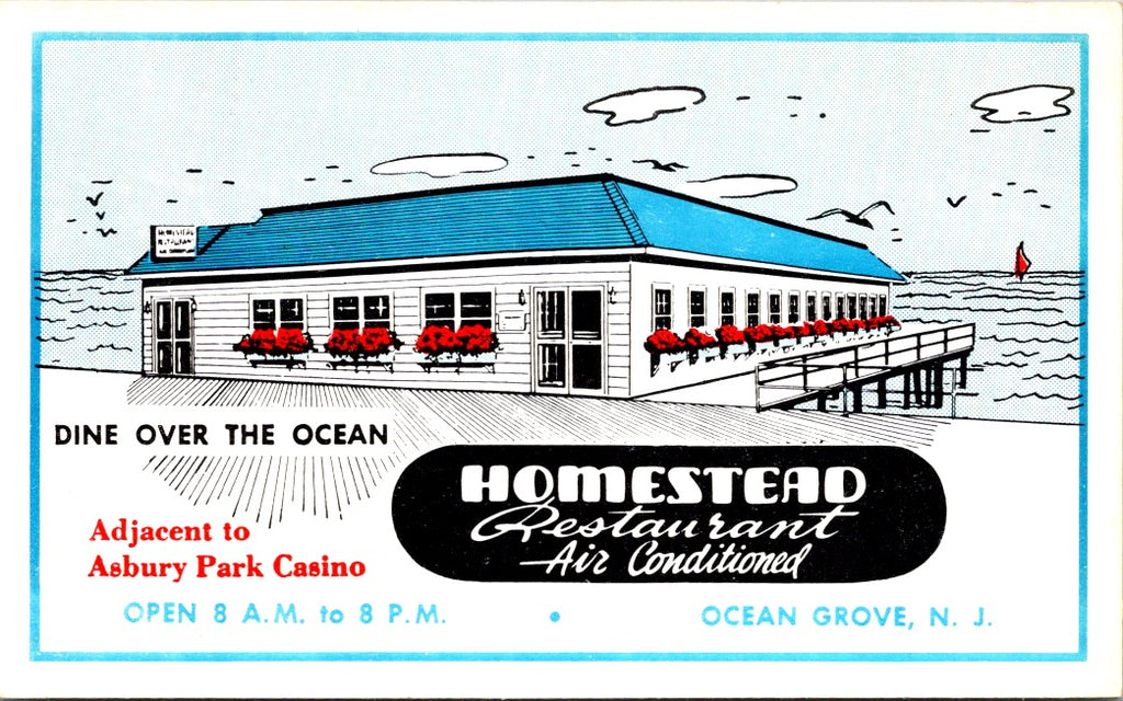 NJ, OCEAN GROVE - Homestead Restaurant postcard - DG0096
