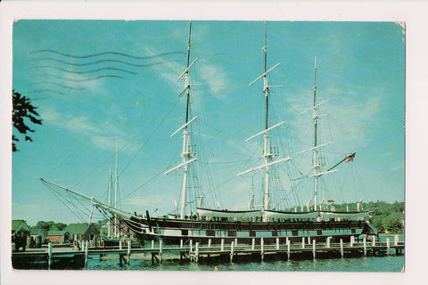 Ship Postcard - CHARLES W MORGAN, wooden whaleship postcard - DG0126