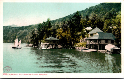 NY, LAKE PLACID - Undercliff - buildings - Detroit Photographic card - DG0168