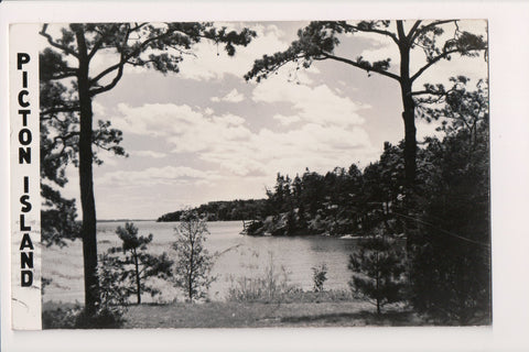 NY, PICTON ISLAND - view of water and shore - RPPC - DG0193
