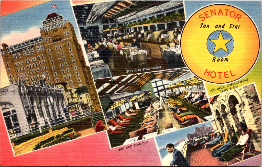 NJ, ATLANTIC CITY - Senator Hotel - 1958 Postcard - DG0227