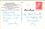 NJ, Point Pleasant Beach - Bay Head Manor Motel - 1955 postcard - DG0235