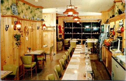 NJ, ASBURY PARK - Taborns Coffee Shop interior - 1957 postcard - DG0257