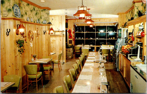 NJ, Asbury Park - Taborns Coffee Shop interior - 1957 postcard - DG0257