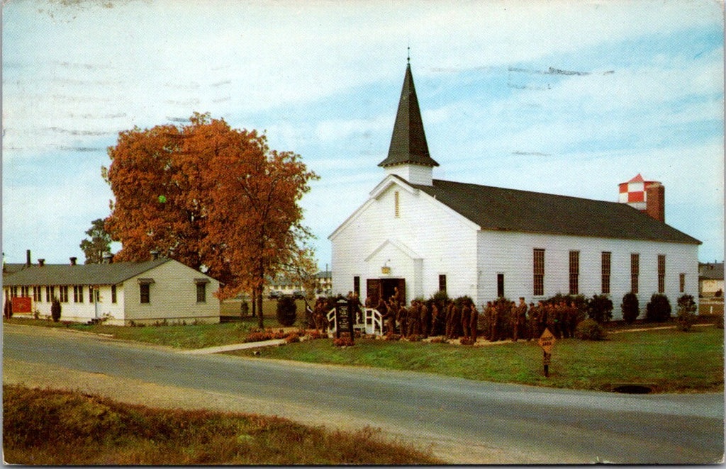 NJ, FORT DIX - Regimental Chapel - 1959 postcard - DG0279