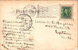 MA, Salem - Custom House building, Flag killer strike on postcard - E04326