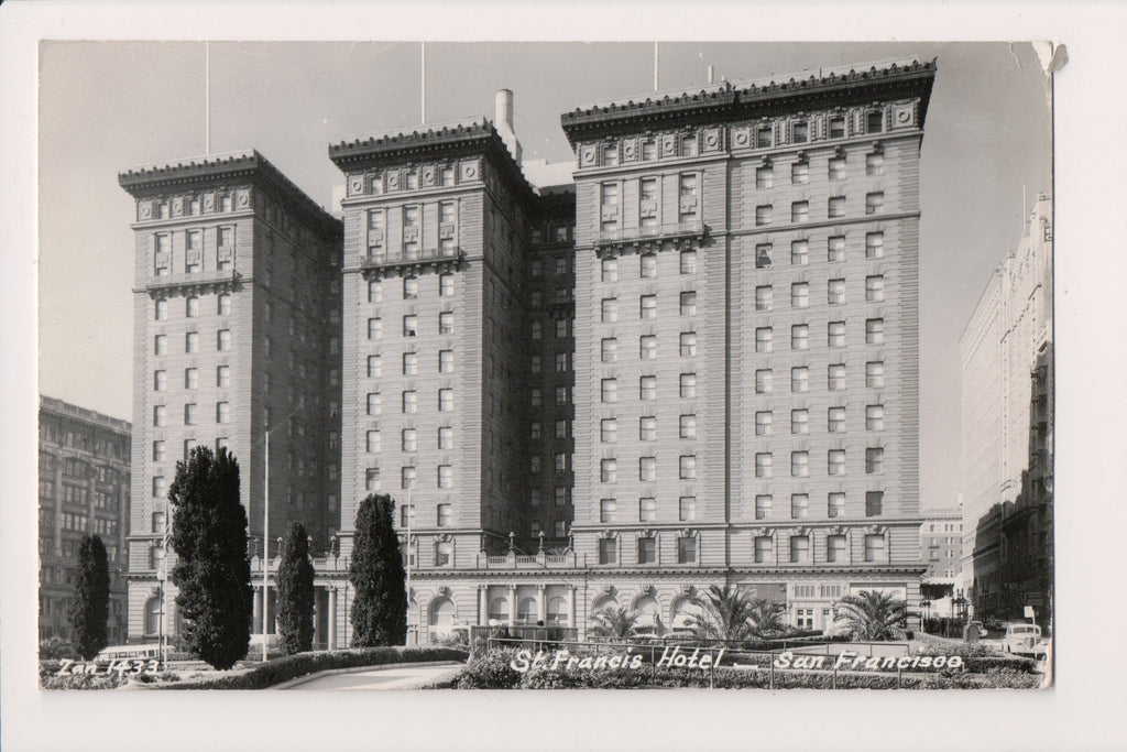 CA, SAN FRANCISCO - St Francis Hotel - ZAN 1433 RPPC postcard - E05065