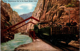 CO, CANON CITY - Observation Car on front of train car, people - E05147