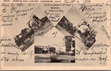 CA, OCEANSIDE - Mission San Luis Rey multi view - 1948 postcard - E09112