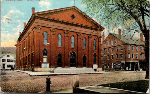 MA, FITCHBURG - City Hall, Remnant store - 1911 postcard - E09136