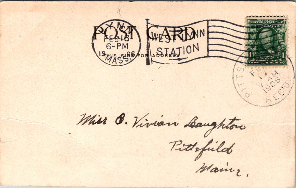MA, Lynn - High and Pulpit Rocks - 1906 postcard - E10180
