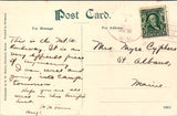 NH, MOUNT WASHINGTON - and railroad tracks, building on top postcard - E10351
