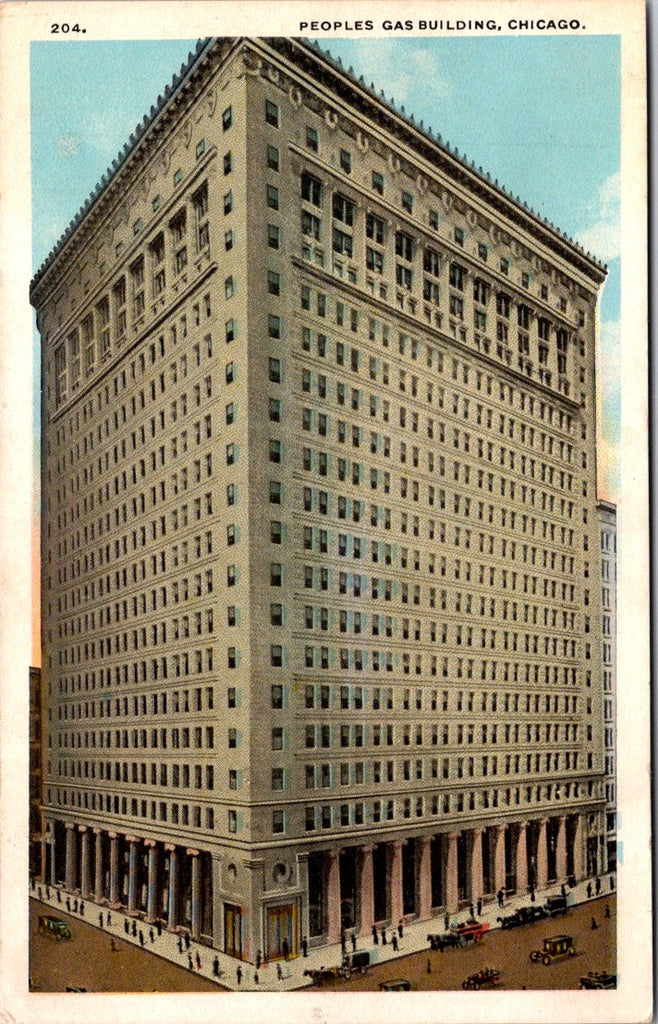 IL, CHICAGO - Peoples Gas Building - Max Rigot postcard - E10397