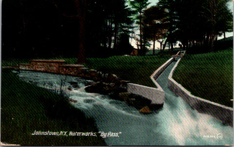 NY, JOHNSTOWN  - Waterworks BYPASS closeup postcard - E23003