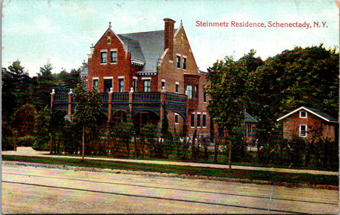 NY, Schenectady - Steinmetz Residence postcard - E23007