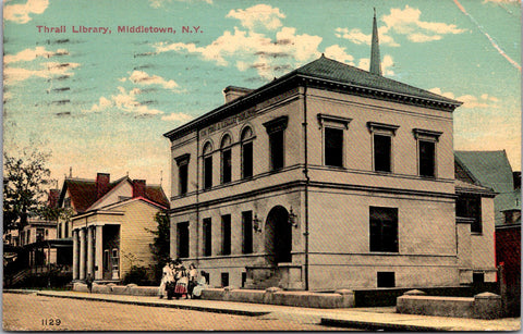 NY, MIDDLETOWN - Thrall Library (original SOLD) E23013