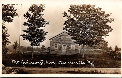 NY, CIRCLEVILLE - Mt Johnson School RPPC postcard - E23025