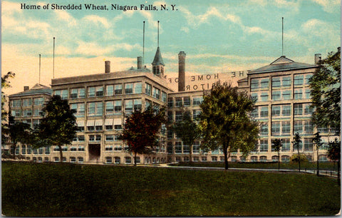 NY, NIAGARA FALLS - Shredded Wheat building postcard - E23028