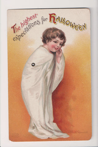Halloween - Highest expectations for Hallowe'en postcard - E23082