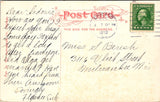 IL, CHICAGO - Washington Park, Lagoon, sheep, bridge, canoe postcard