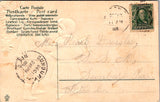 Xmas - Merry Christmas - Boy, girl with hatchet after cutting tree postcard
