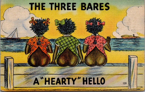 Black Americana - The Three Bares - girls butts exposed - E23176