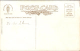Valentine postcard - CHUMS showing large moon, spoon w/faces - E23225