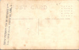 Military Men in uniform - one seated, 2 standing - RPPC - E23235