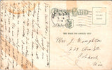 IL, Rock Island Illinois - Crescent Bridge close up, and below postcard