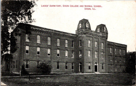 IL, Dixon Illinois - College and Normal School, Ladies Dormitory postcard
