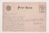 IN, INDIANAPOLIS - bird eye view scene, crane on building on right postcard - E23395