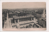 IN, INDIANAPOLIS - bird eye view scene, crane on building on right postcard - E23395