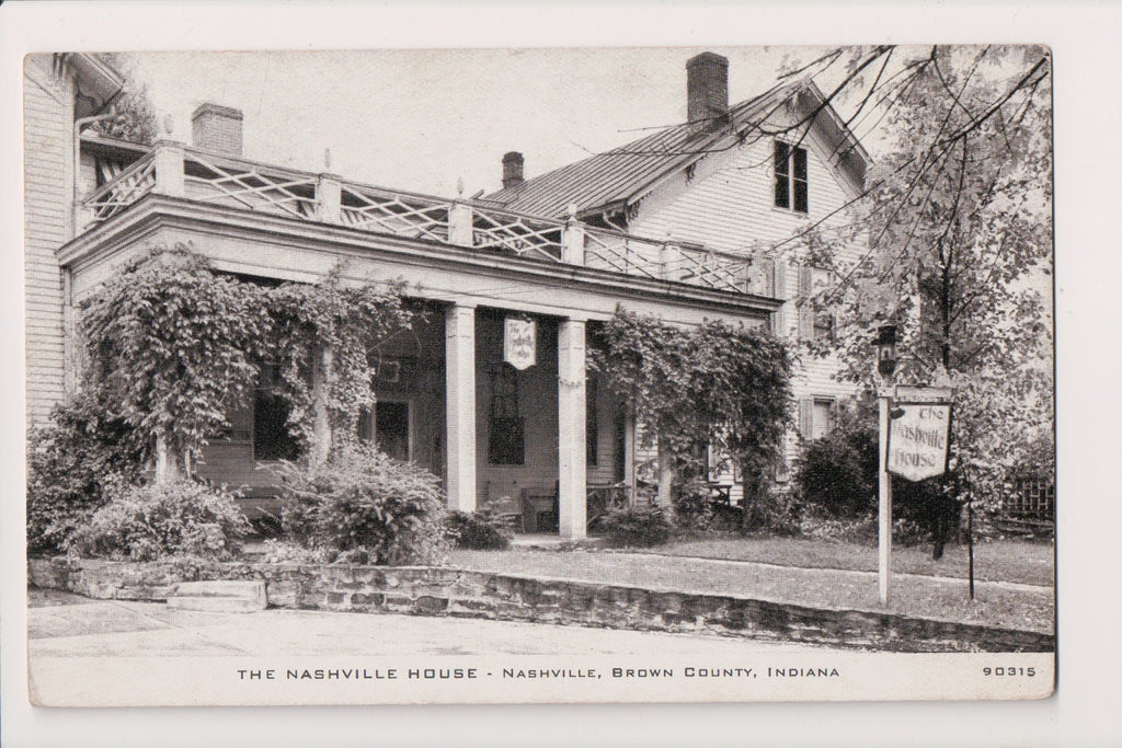 IN, Nashville - Nashville House closeup - C R Childs Co RPPC postcard - E23458