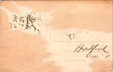 MI, COLOMA - Main St - men under trees - Livery Feed sign postcard - E23462