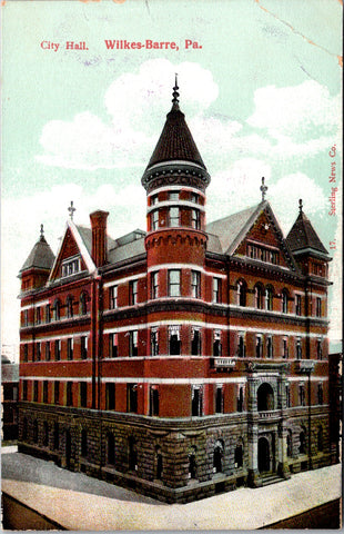 PA, Wilkes-Barre - City Hall postcard - E23501