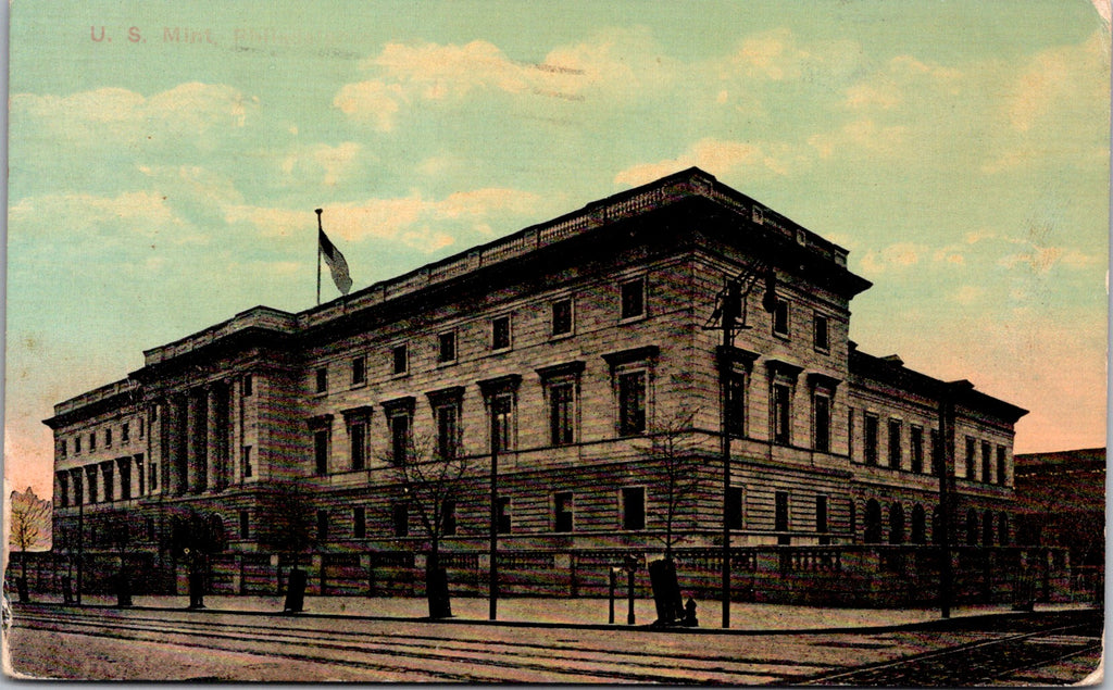 PA, Philadelphia - US Mint bldg of Maine Granite, $2,500,000 - E23504