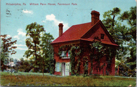 PA, Philadelphia - Fairmount Park William Penn House closeup @1908 - E23505