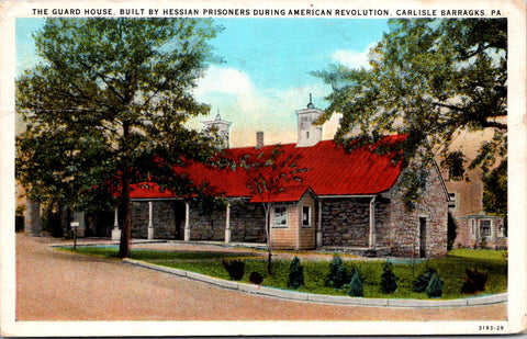 PA, Carlisle Barracks - Guard House - 1930 postcard - E23506