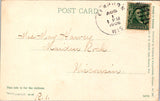WI, Lake Geneva - Country Club building, people - 1906 postcard - E23522